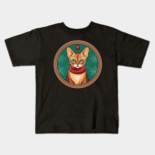 Abyssinian Cat Xmas, Love Cats Kids T-Shirt